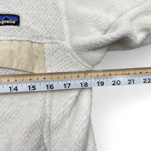 Patagonia White Fleece Pullover Polartec Sweater Jacket Women's Small - Picture 5 of 9